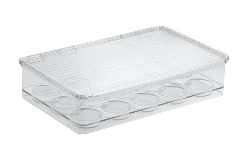 mDesign Nespresso Coffee Pod Holder for Kitchen Pantry, Countertops - Holds 48 Capsules, Clear N10
