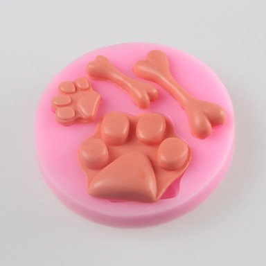 Sher Bone Feet Fondant Cake Chocolate Silicone Mold, Decoration Tools Bakeware N3