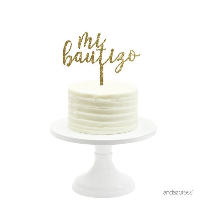 Andaz Press Baby Shower Acrylic Cake Toppers, Gold Glitter, Oh Baby, 1-Pack, Nautical Ocean Themed Party Decor... N88