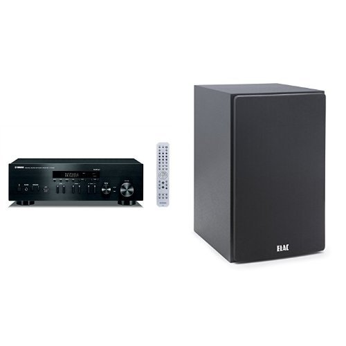 Yamaha MusicCast R-N402 Hi-Fi Network Receiver with a pair of ELAC B5 Debut Series 5.25" Bookshelf Speakers by...