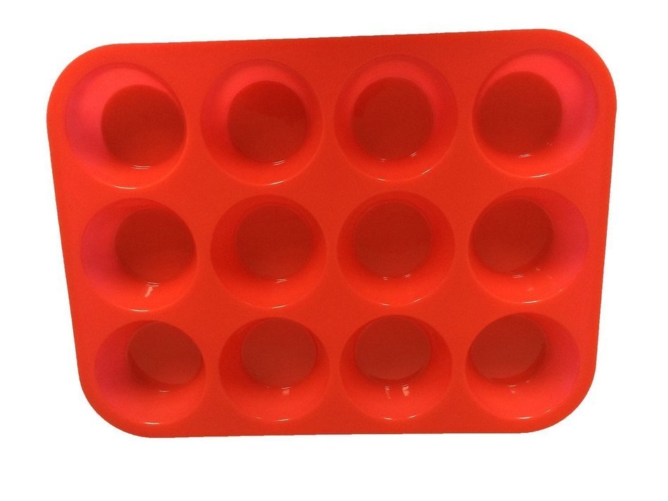 Wocuz Muffin Pans - Top Non Stick Bakeware for Muffins, Cakes and Cupcakes - 12 Cups Texas Jumbo Silicone Mold... N5