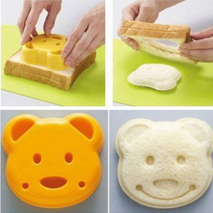Clearlove DIY Bear Cookie Sandwich Toast Bread Pastry Cutter Maker Mold Mould Home Kitchen Tool