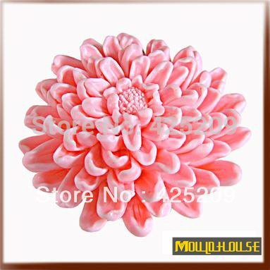 Pinkie Tm 3D blooming chrysanthemums Flower Soap mold silicone molds,mold soap,candle molds, handmade DIY tools... N3