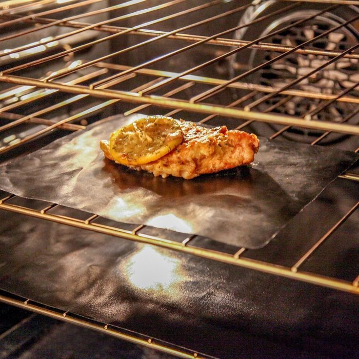 Baking Sheet Set 3 Piece Oven Mat Liner Non Stick Cooking Bakeware Grill Cookie N8