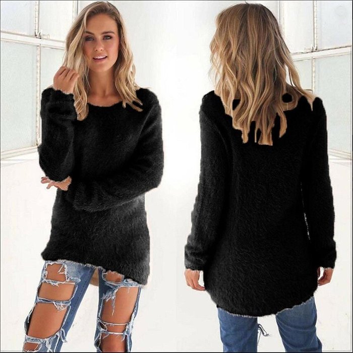 Fashion Sweaters,Morecome Womens Casual Solid Long Sleeve Jumper Sweaters Blouse N13