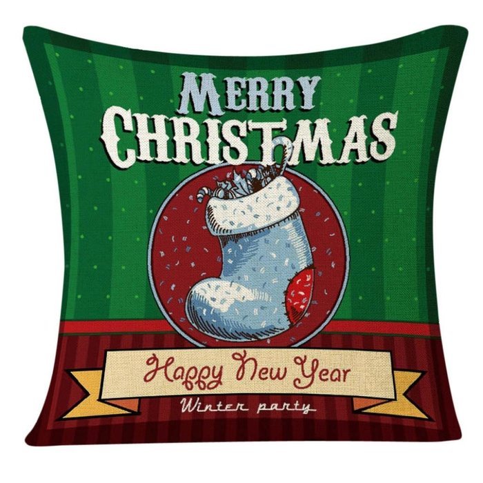Christmas Pillow Case,Beautyvan Xmas Christmas Festival Sofa Home Decoration Socks Pillow Case Cushion Cover (L) N10