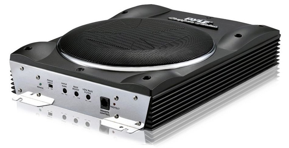Pyle PLBASS2.8 8-Inch Super-Slim Active Amplified Subwoofer System N2