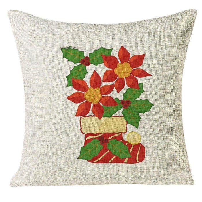 Christmas Pillow Case,Beautyvan Xmas Christmas Festival Sofa Home Decoration Socks Pillow Case Cushion Cover (L) N14