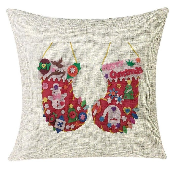 Christmas Pillow Case,Beautyvan Xmas Christmas Festival Sofa Home Decoration Socks Pillow Case Cushion Cover (L) N16