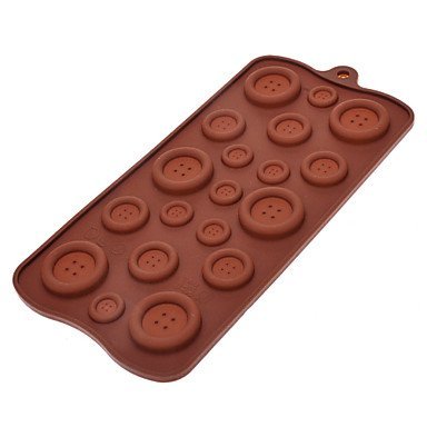 BTBALGIT Fastener Shaped Sugarcraft Silicone Mold for Candy/Cookie/Jelly/Chocolate N2