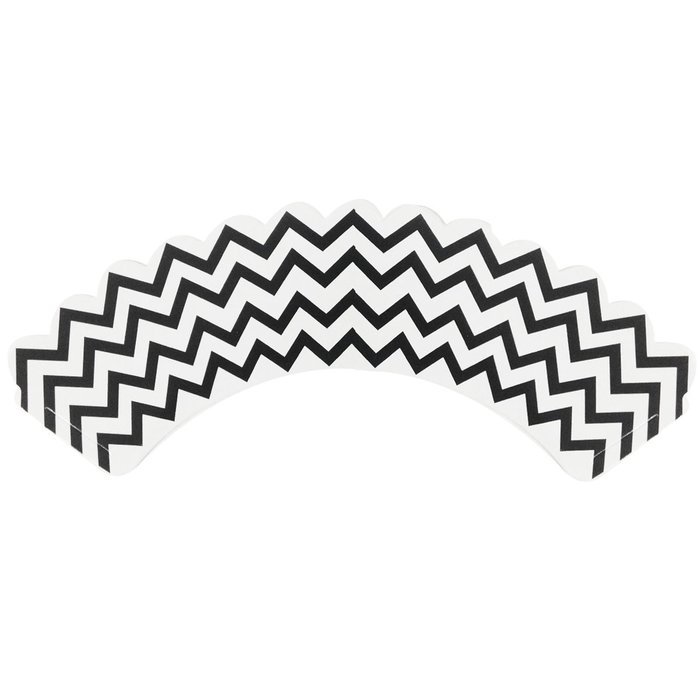 AllyDrew Standard Size Chevron Cupcake Wrappers (Set of 20), Orange N21