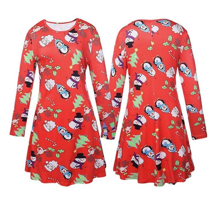 Xmas Dress,Morecome Ladies Christmas Long Sleeve Flared Party Dresses (XXL, Black) N6