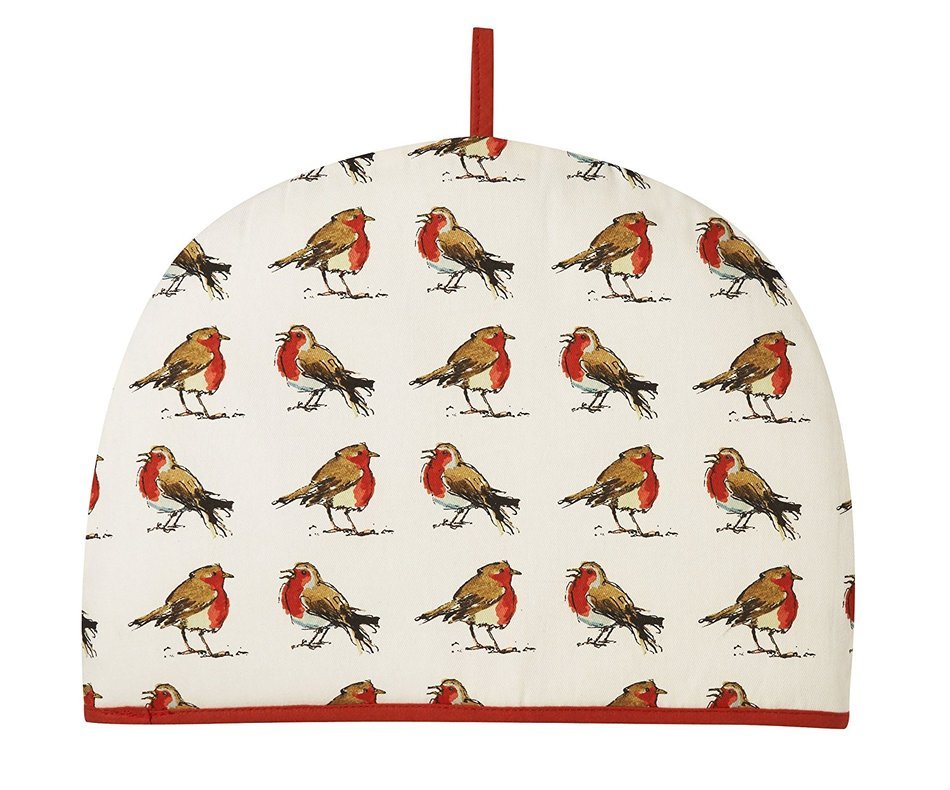 Ulster Weavers Madeleine Floyd Christmas Robins Tea Cosy N2