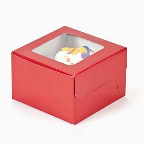 Dozen Red Cupcake Boxes