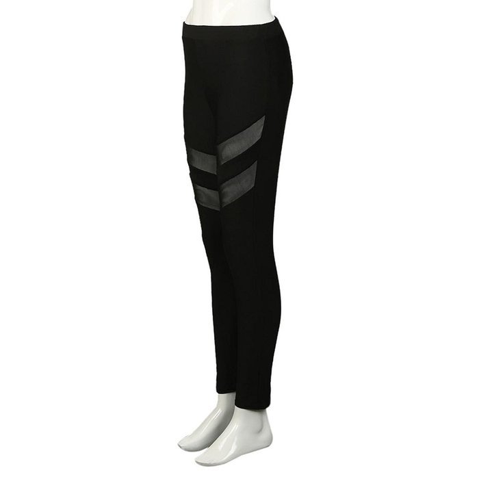 PHOTNO Women High Waist Skinny Leggings of Patchwork Mesh Push Up Yoga Pants N11