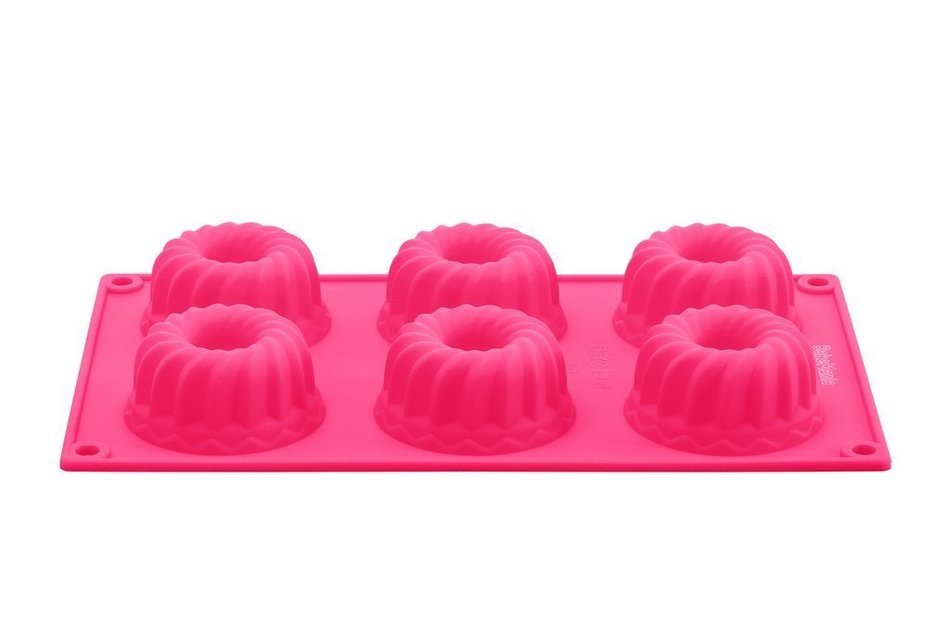 1 Pack 6 Cavity Donut Pan BONUS EBOOK! 100% Food Grade Top Silicone Baking Pan, BPA-Free, Non-Stick, Full Size... N9