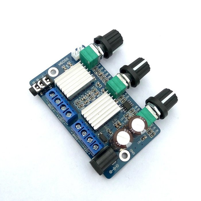 Qianson TDA2030A Class D 2.1CH 3-Channel 12W+12W / 22W 4&Omega; Subwoofer Audio Power Amplifier Board Stereo Bass AMP... N4