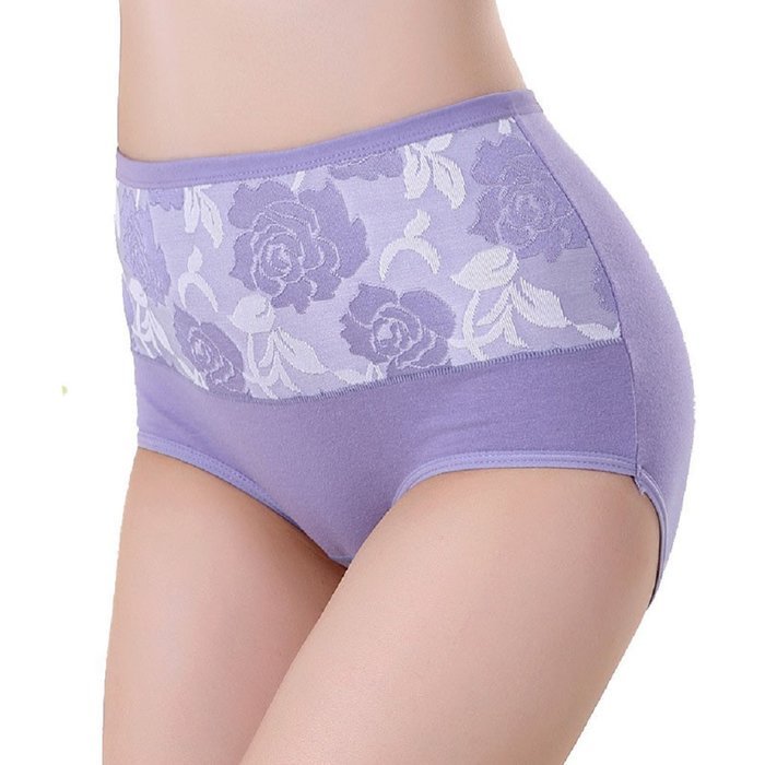 Underpants ，Beautyvan Comfortable High Waist Cotton Women Briefs Healthy Panties Underwear Plus Size (L, Red) N7