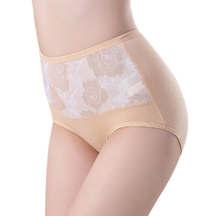 Underpants ，Beautyvan Comfortable High Waist Cotton Women Briefs Healthy Panties Underwear Plus Size (L, Red) N8