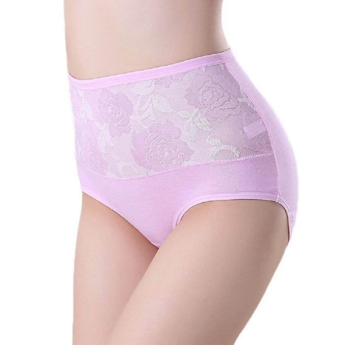Underpants ，Beautyvan Comfortable High Waist Cotton Women Briefs Healthy Panties Underwear Plus Size (L, Red) N9