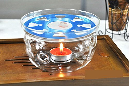 Sun's Tea (Tm) Ultra Clear Borosilicate Glass Teapot Warmer (Clear)