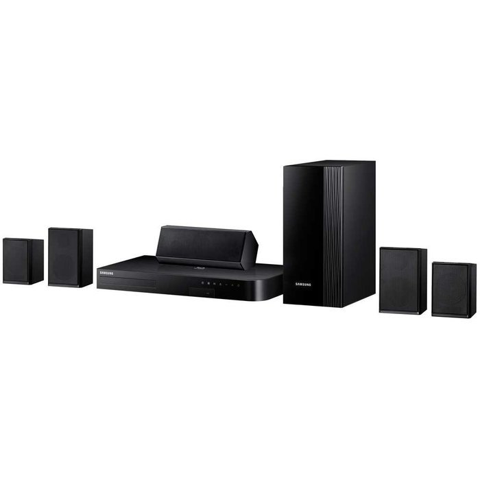 Samsung HT-J4100 - 5.1 Channel 1000-Watt Blu-Ray Home Theater System Plus Hook-Up Bundle - Includes Home Theater... N5