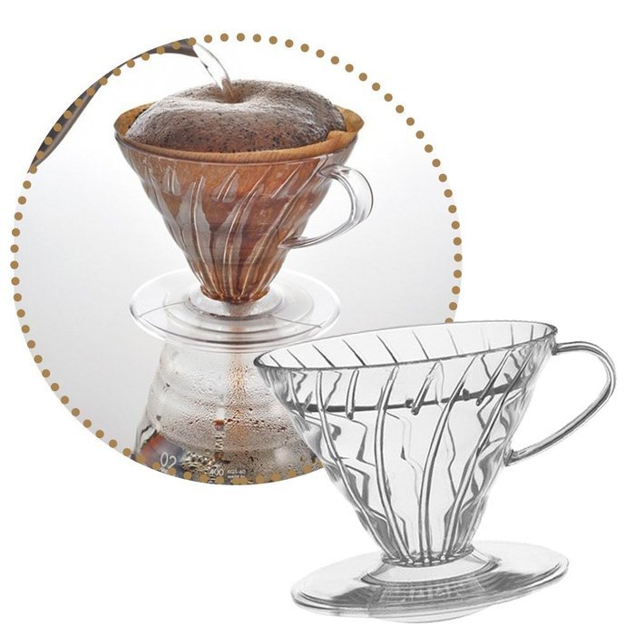 Premium Quality Resin Manual Brewing Pour Over Coffee Dripper Tea Filter Cup N2