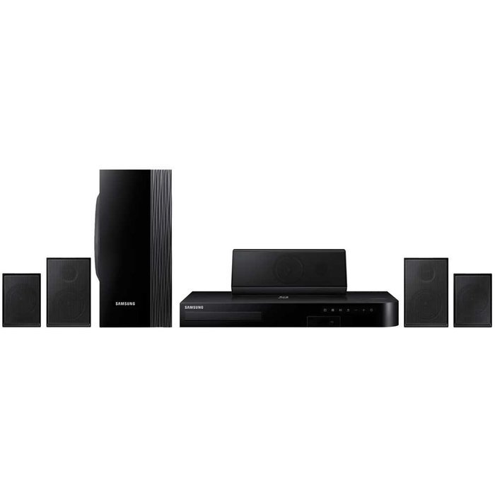 Samsung HT-J4100 - 5.1 Channel 1000-Watt Blu-Ray Home Theater System Plus Hook-Up Bundle - Includes Home Theater... N6
