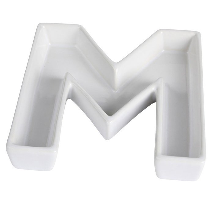 Ivy Lane Design Ceramic Greek Alphabet Dish, Mu