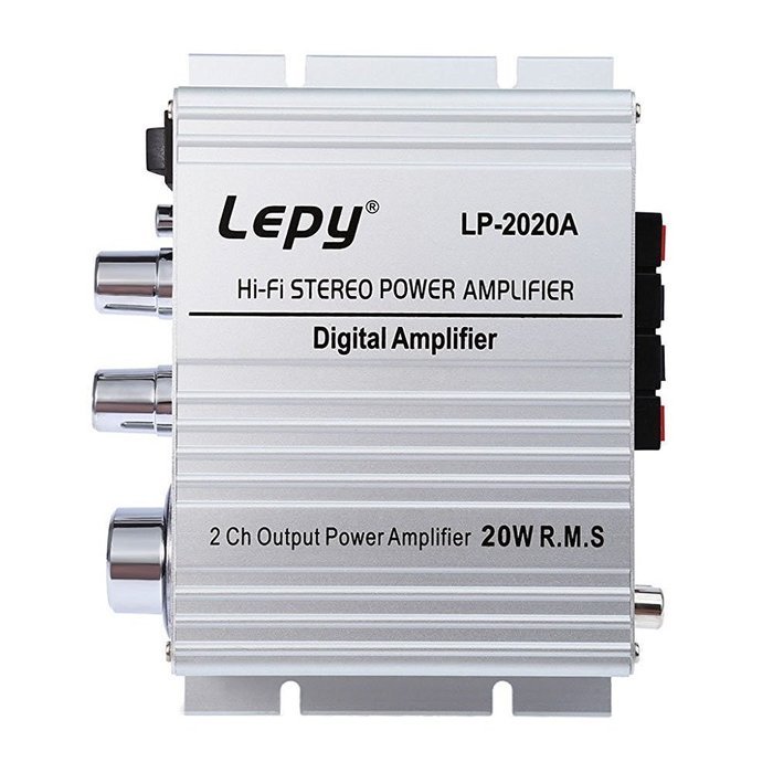 HONGYU Hi-Fi Stereo Digital Audio Amplifier , Lepy LP-2020A Mini Audio Car Amplifier Motorcycle Amplifier with... N10