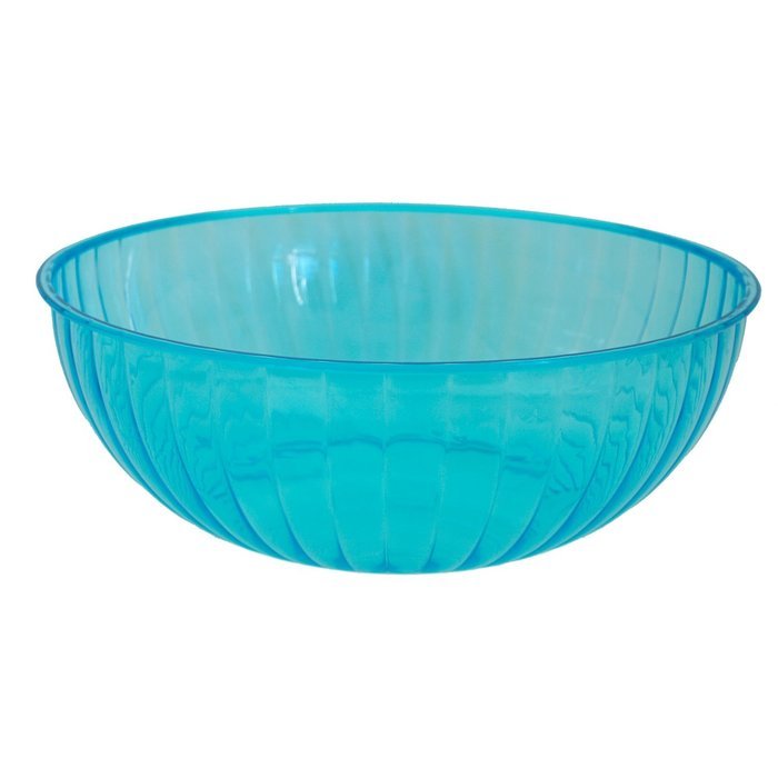 Party Essentials N926855 Hard Plastic 192-Ounce Serving Bowl, Neon Orange N3