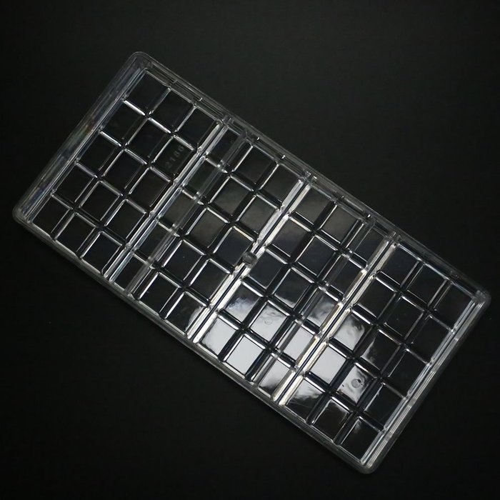 Grainrain Polycarbonate Chocolate Bar Molds PC Mould Clear Hard Plastic Candy Mold Mould N3