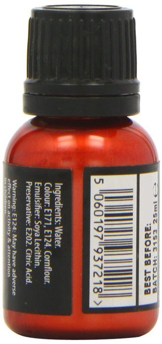1 X Metallic Red Food Paint N5