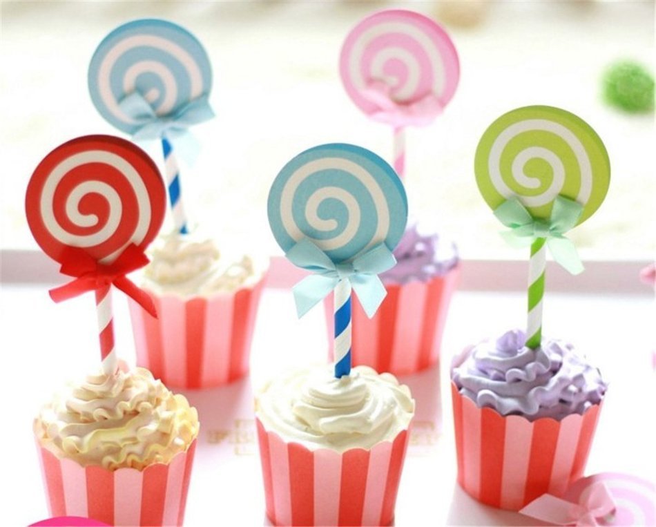 Yunko Set of 24 Farm Animals Cake Cupcake Decorative Cupcake Topper for Kids Birthday Party Themed Party Baby... N14