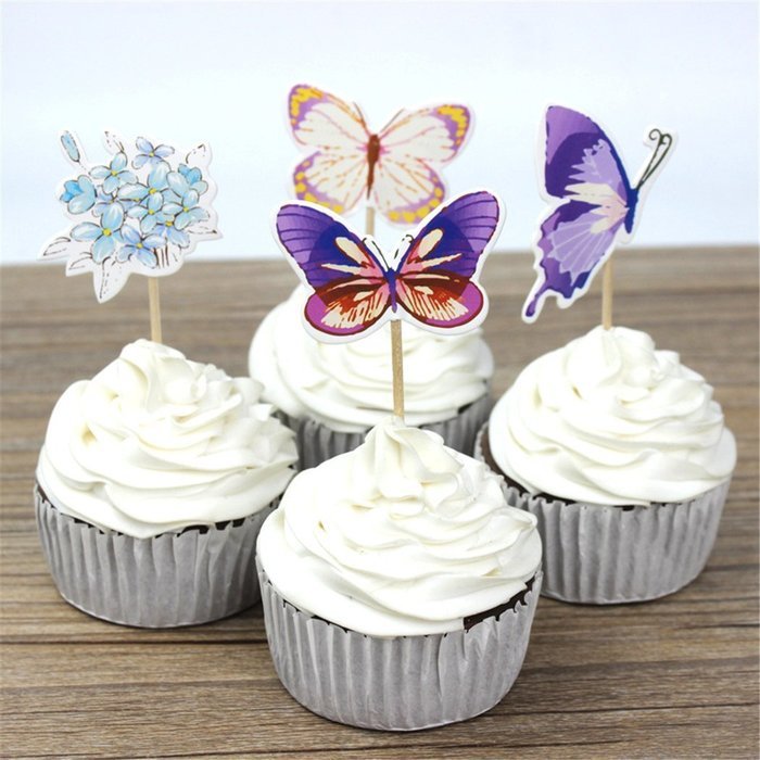 Yunko Set of 24 Farm Animals Cake Cupcake Decorative Cupcake Topper for Kids Birthday Party Themed Party Baby... N16