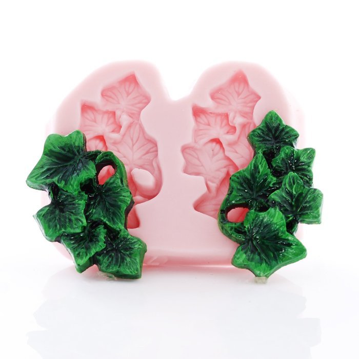 Ivy Leaf Cluster Silicone Mold Food Safe Fondant, Chocolate, Candy, Resin, Polymer Clay Mold N7