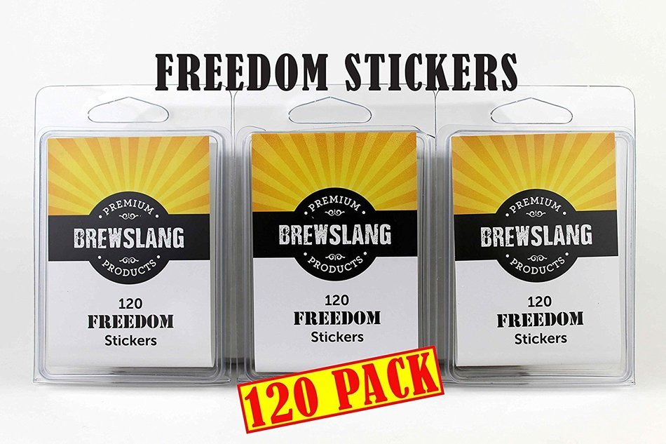 K-cup 2.0 Freedom Stickers for Keurig 2.0 K400, K450 and K460 Single Brewers - 120 Pack by Brewslang (120count) N7