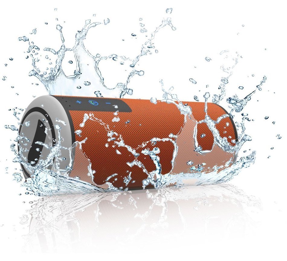 Trendwoo Bluetooth Waterproof Speaker Outdoor Speakers with Subwoofer 15 Hours Playtime Speakers for iPhone 7... N9