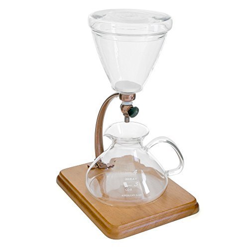 Yama Silverton Hot or Cold Coffee Dripper, Copper/Wood 18 oz. by Yama N4