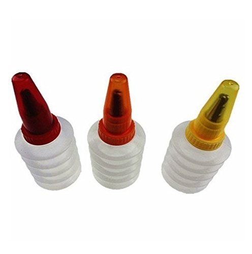 CXLKST Kitchen Reusable Icing Piping Squeeze Cake Decorating Bottle Nozzle Set N3