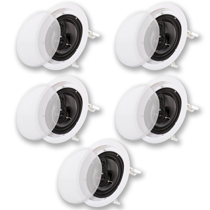 Acoustic Audio CS-IC83 In Ceiling 8" Home Theater 5 Speaker Set 3 Way 1750 Watt New CS-IC83-5S