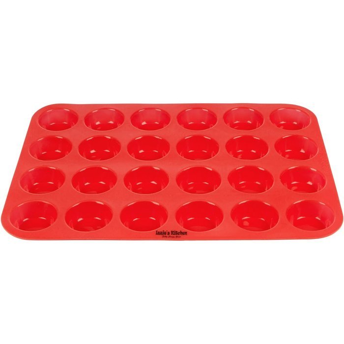 Silicone Cupcake Pans [TWO PACK], One 12 cup reg size & one 24 cup mini size Silicone Muffin baking pans / MULTI-PACK... N8