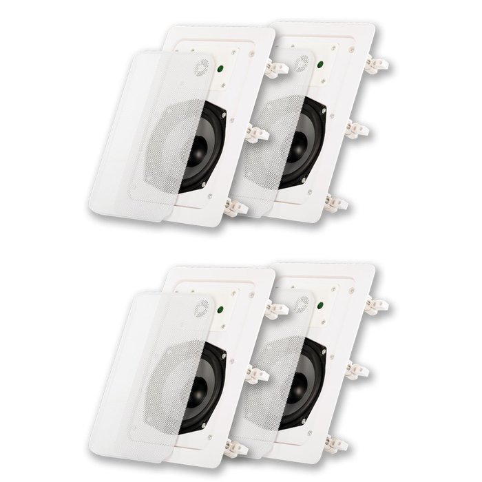 Acoustic Audio CS-IW520-2PR 200 Watt 5.25" 2-Way Home Theater In-Wall/Ceiling Speakers (2-Pair)