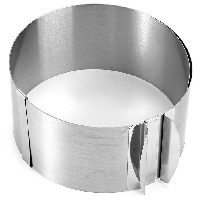 Adjustable Size( 6-12'')Cake Mold Mousse Setting Ring with Stainless Steel N3
