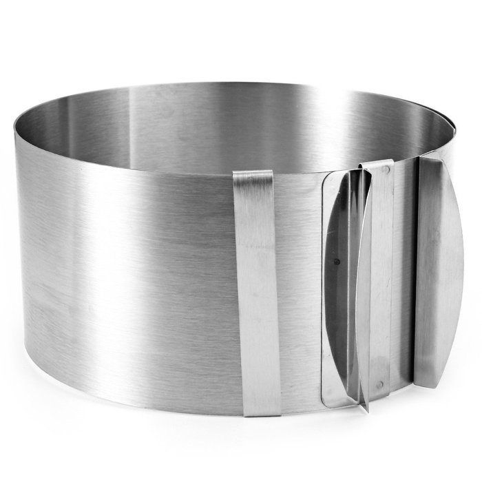 Adjustable Size( 6-12'')Cake Mold Mousse Setting Ring with Stainless Steel N4