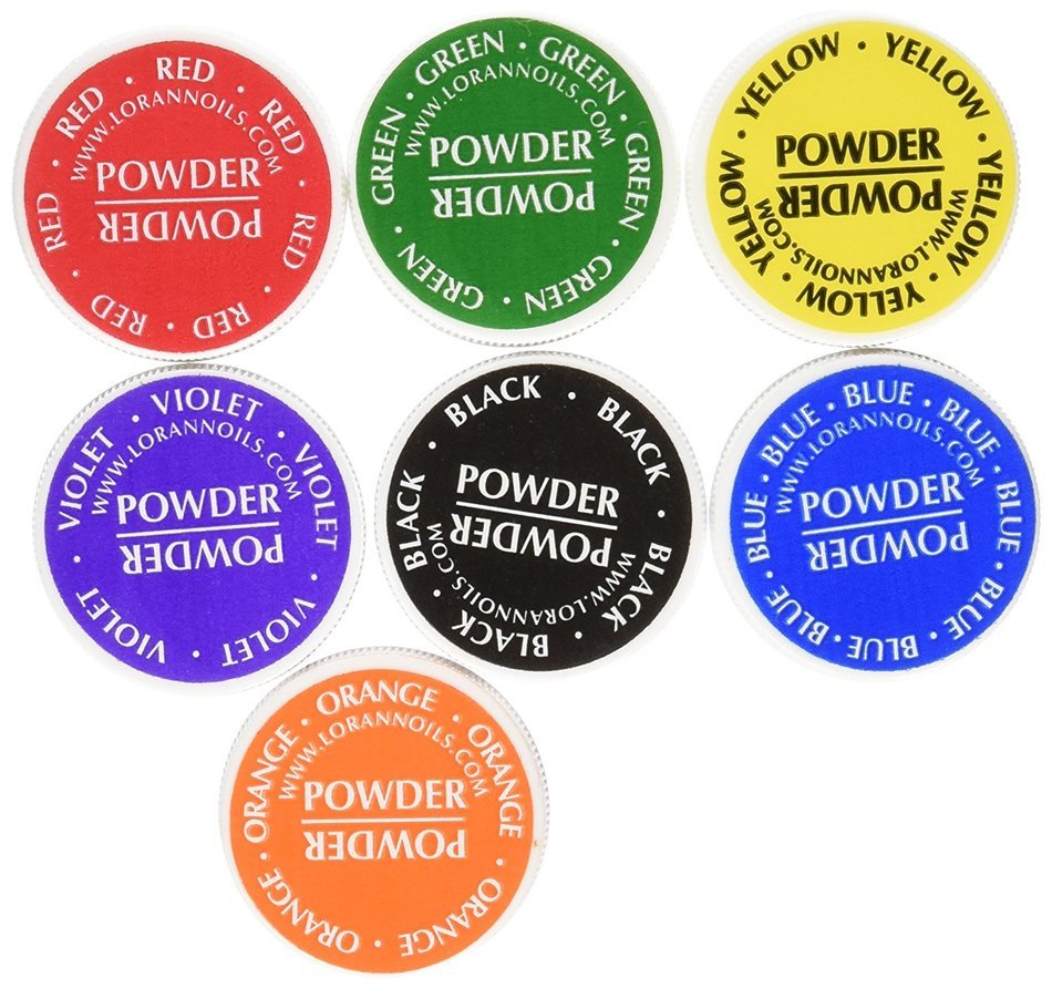 Lorann Food Coloring Powder 1/2 Ounce You Get All 7 Colors