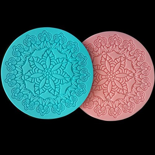 Creblue Decoration New Cake Silicone Fondant Crown Lace Mold Cake Decorating Tools Baking Kitchen Accessories... N4