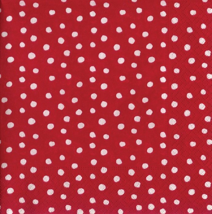 Entertaining with Caspari Dots Guest Towels, Platinum, Pack of 15 N5