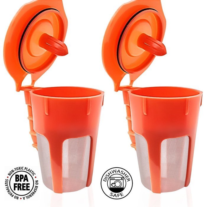 Fill N Save 2 Pack Reusable Carafe K-Cups. Reusable coffee filter for the Keurig 2.0, K200, K300, K400, K500 Series... N2