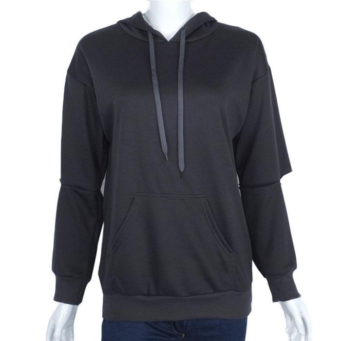 Hoodie Sweatshirt,Morecome Womens Loose Casual Long Sleeve Hoodie Jumper Pullover Coat (S, Blue) N8